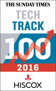 Tech Track 10 2016 Hiscox logo - The Sunday Times