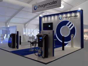 Chargemaster presentation exhibition stand