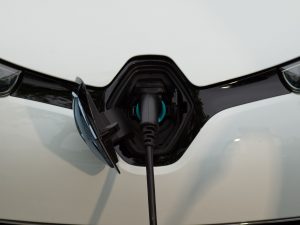 Renault Zoe EV electric vehicle charging socket
