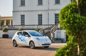 Nissan Leaf at the Chargemaster 100K event