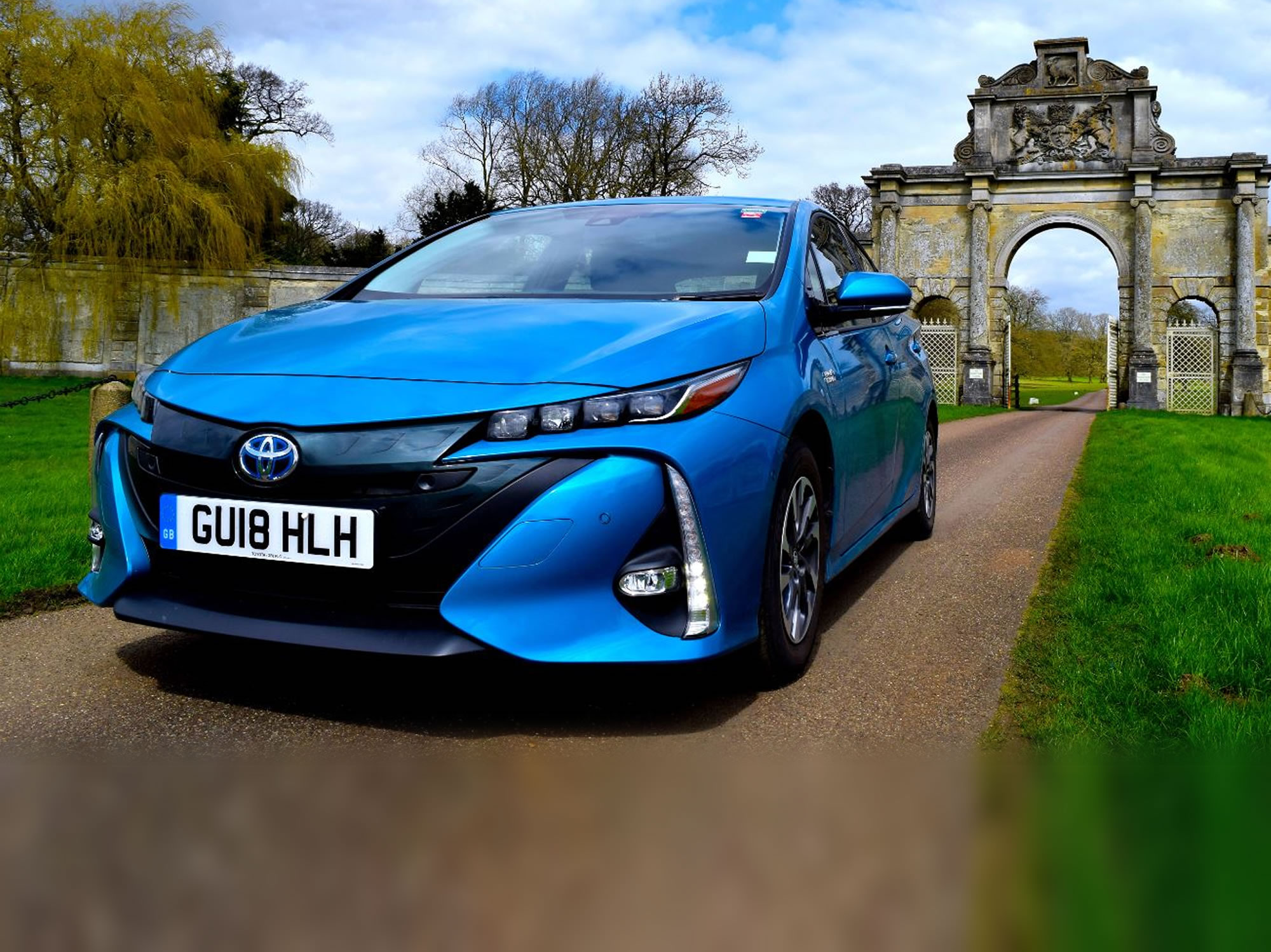 Toyota prius plugin electric car EV