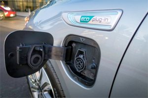 2018 Optima Plug-In Hybrid electric car charge socket