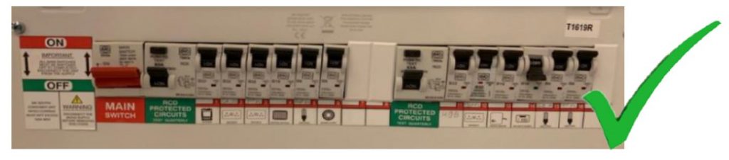 Example of fuse board